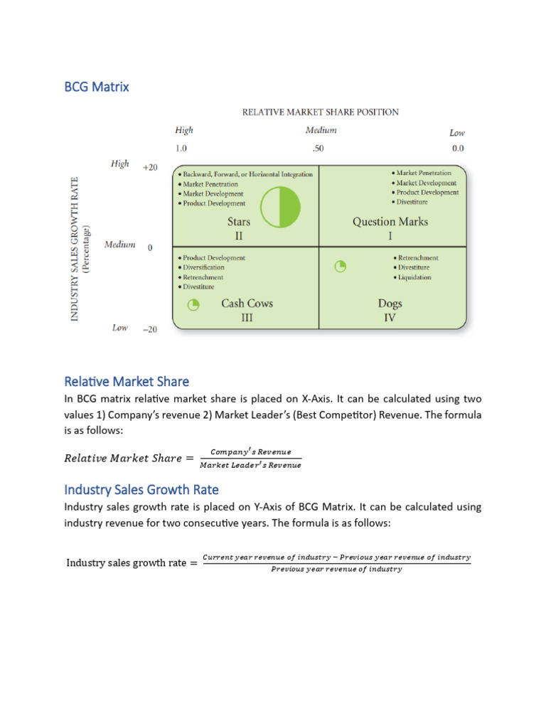 BCG Matrix | PDF