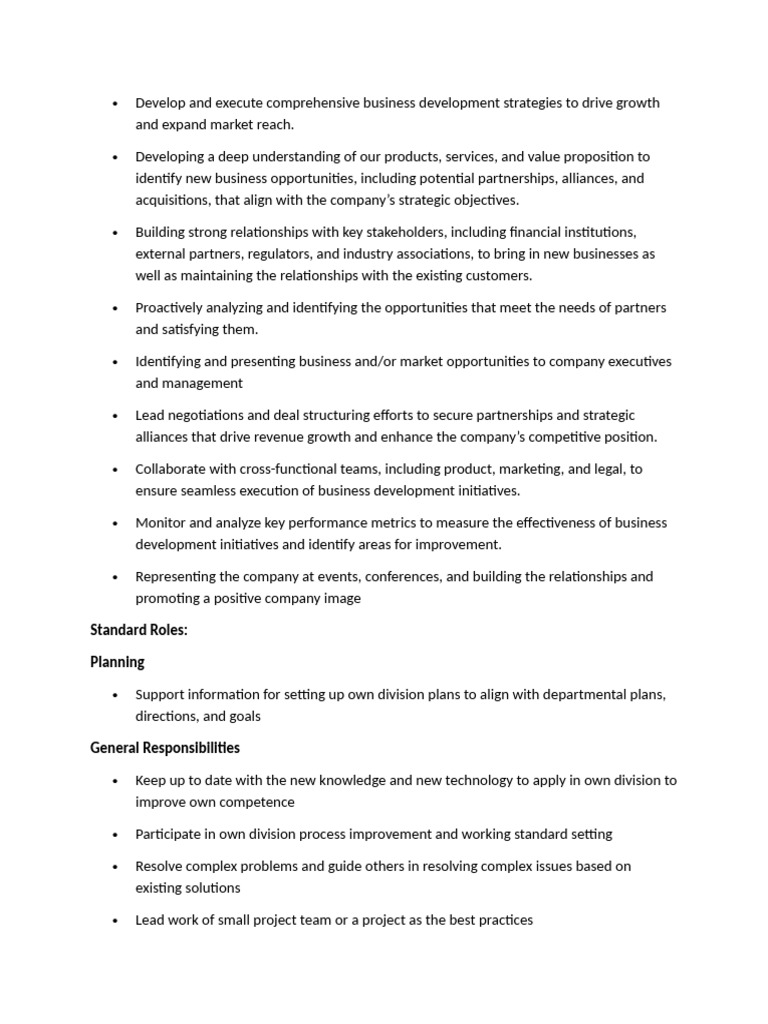 Business Development Strategy Overview | PDF | Marketing | Negotiation