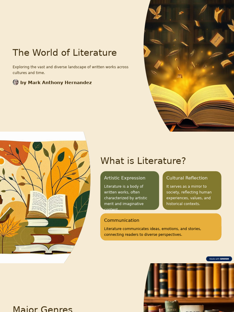 The World of Literature | PDF