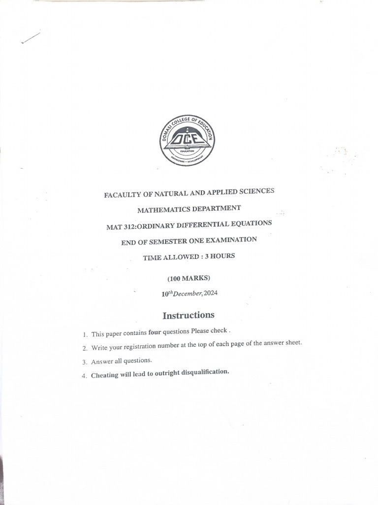 Mat 312 | PDF