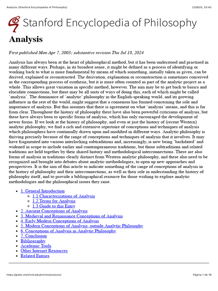 Understanding Philosophical Analysis | PDF | Analysis | Plato