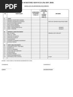 Pre Departure Inspection Checklist | PDF | Ships | Water Transport