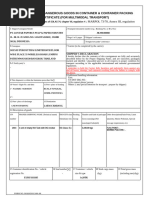 Multimodal Dangerous Goods Declaration | PDF | Dangerous Goods | Supply ...