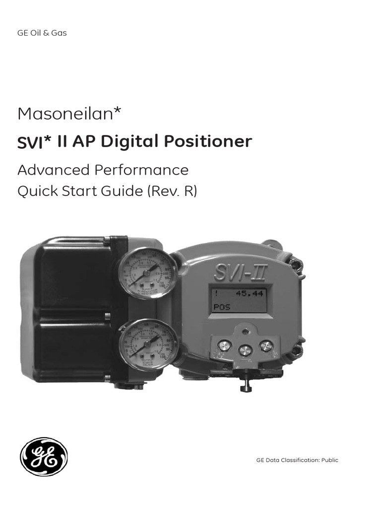 SVI II AP Digital Positioner Quick Start Guide | PDF | Valve | Screw