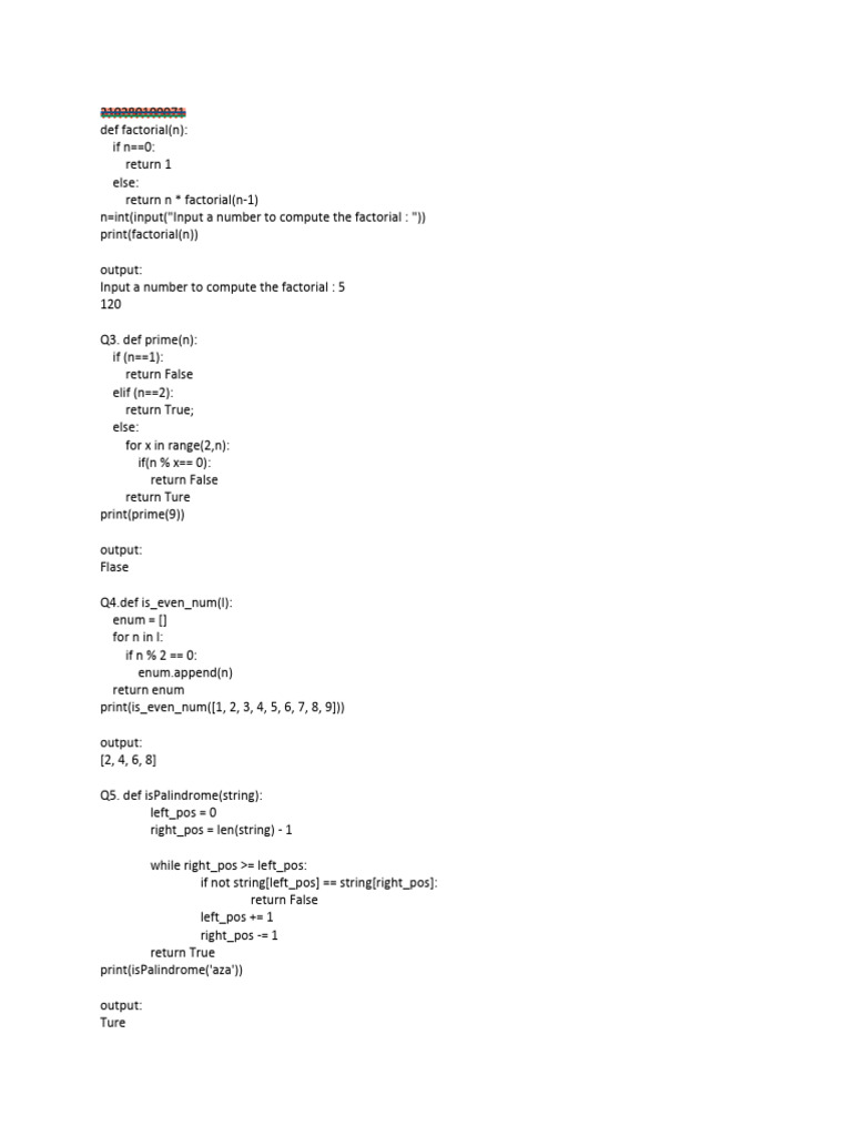 Python Functions for Math and Logic | PDF