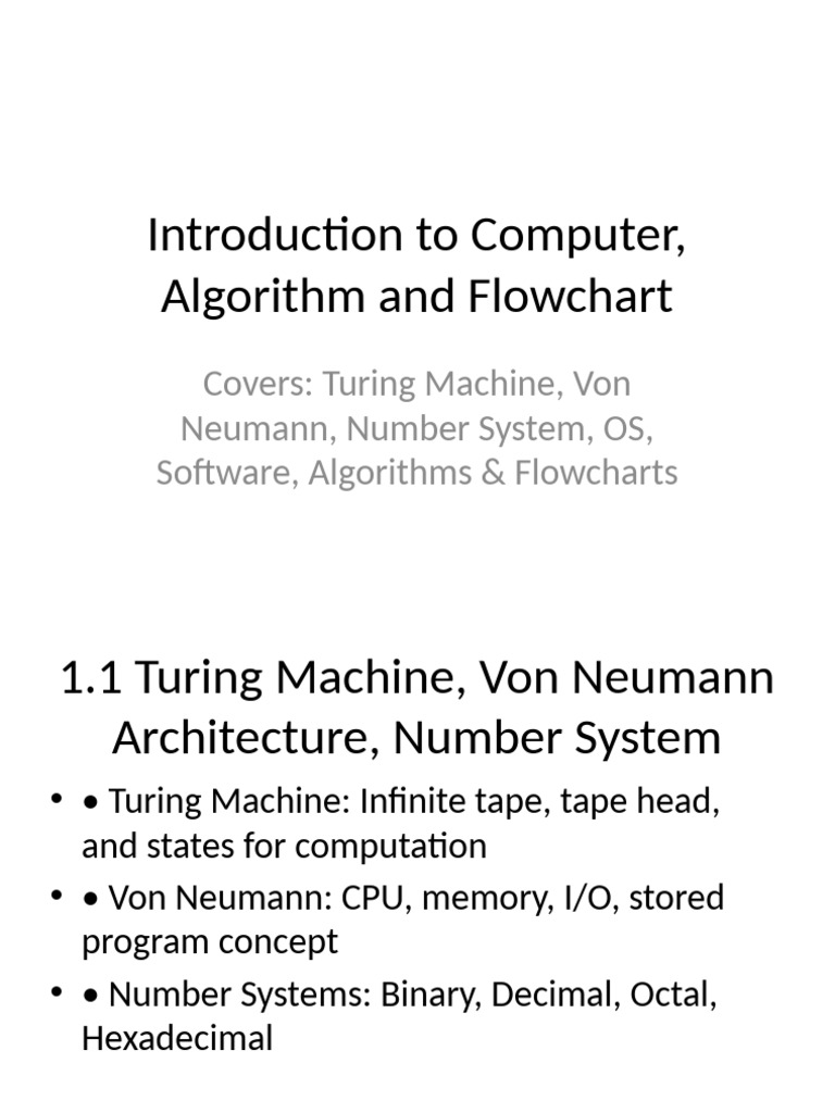Introduction To Computer and Programming | PDF