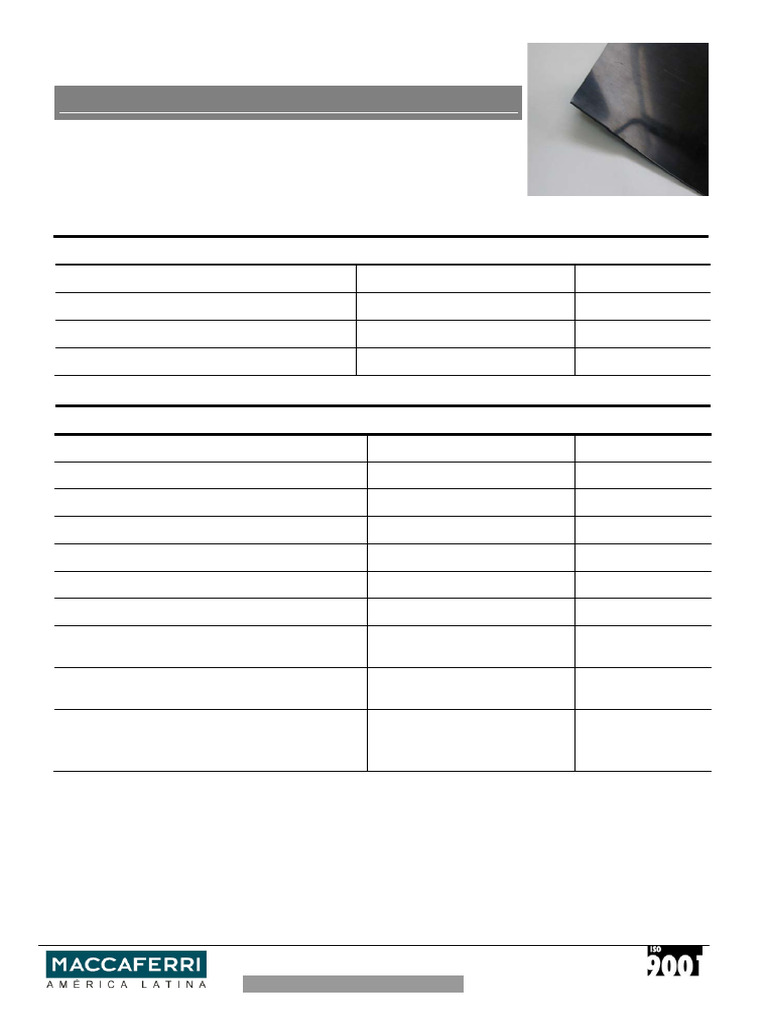 Geomembrana MacLine® SDH 100 HDPE | PDF