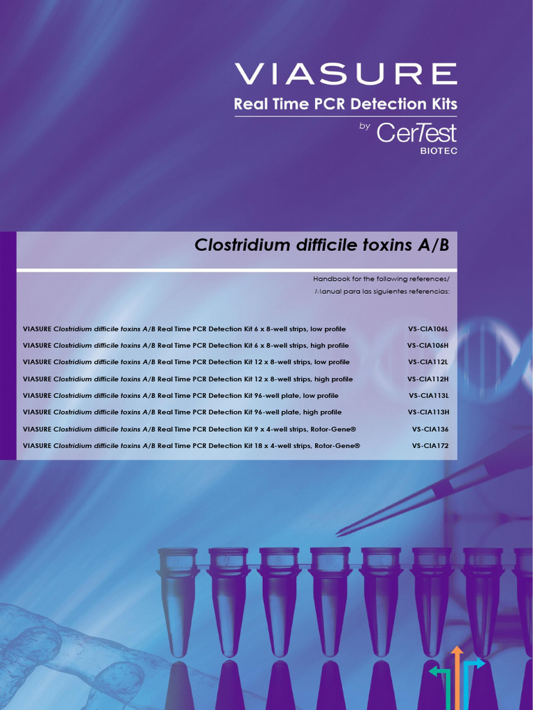 Clostridium Difficile Toxin A/B PCR Kit | PDF | Polymerase Chain ...