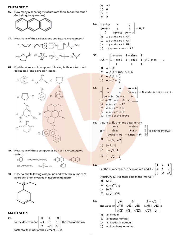 RT O1 | PDF | Arithmetic | Mathematics