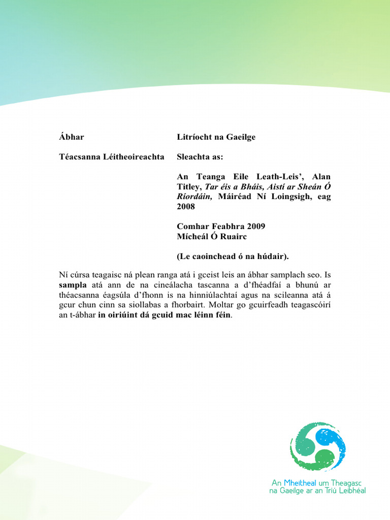 Dathanna Soilsithe Rian is Fearr: Meaitseáil nó Codarsnacht?, image size:768x1024