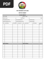 FIVB R-5 Line-Up Sheet | PDF
