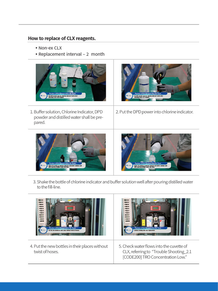 Replacement of TRO Sensor Reagent | PDF