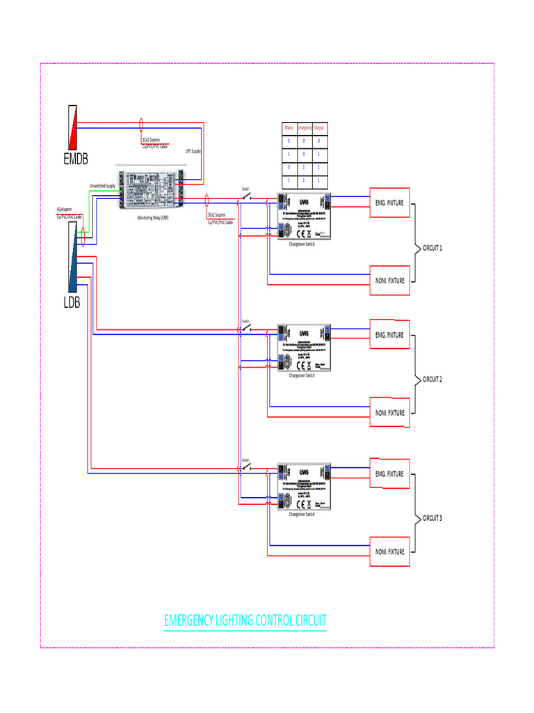 Emergency Lighting Control Circuit Components | PDF | Electric Power ...