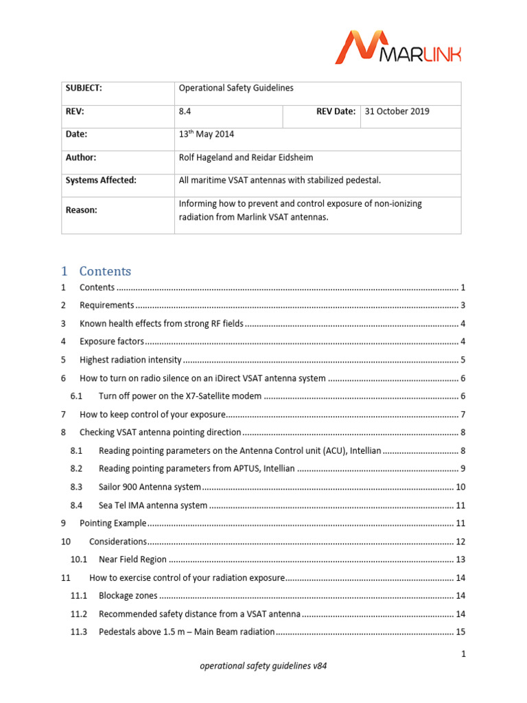 Operational Safety Guidelines V84 | PDF | Telecommunications ...