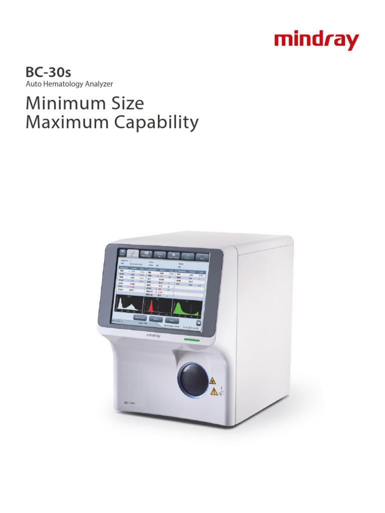 Mindray BC-30s Hematology Analyzer Specs | PDF | Computer Hardware ...