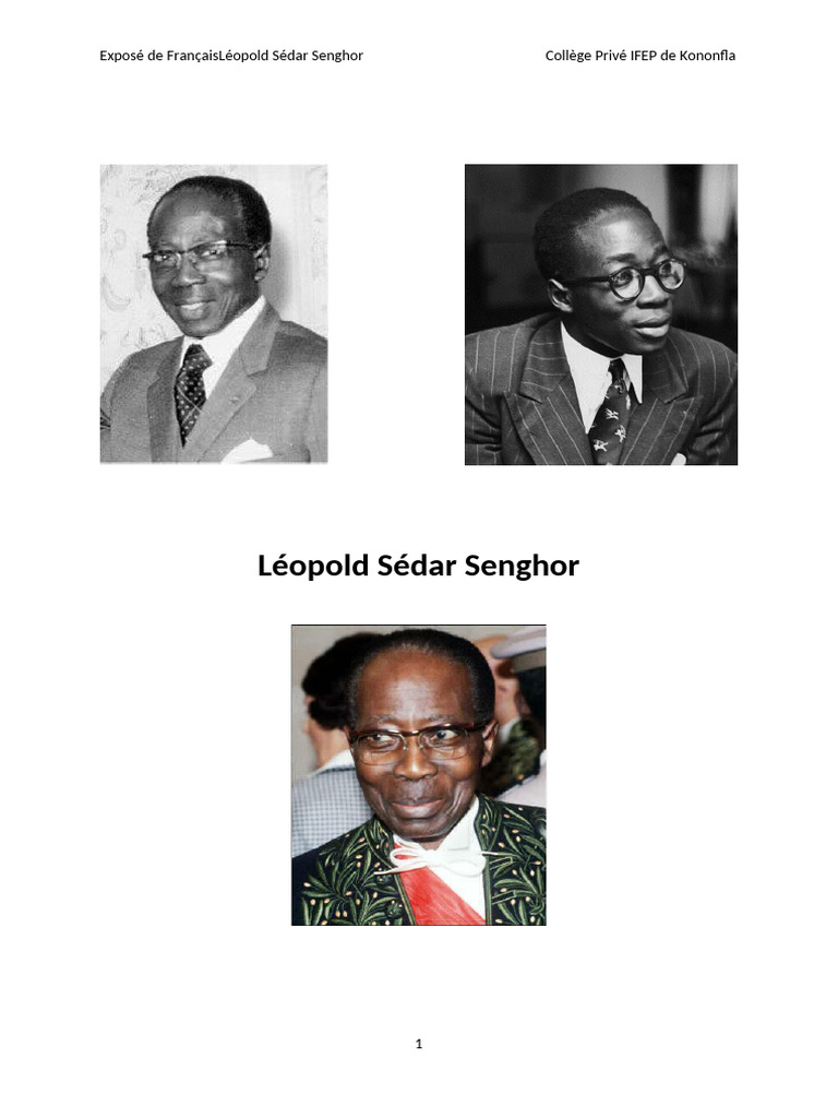 Léopold Sédar Senghor et la Négritude | PDF