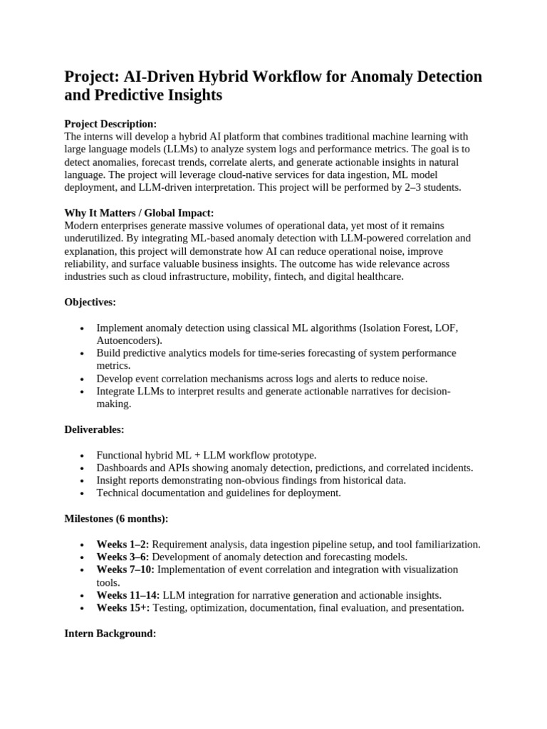 AI Hybrid Workflow for Anomaly Detection | PDF | Machine Learning ...