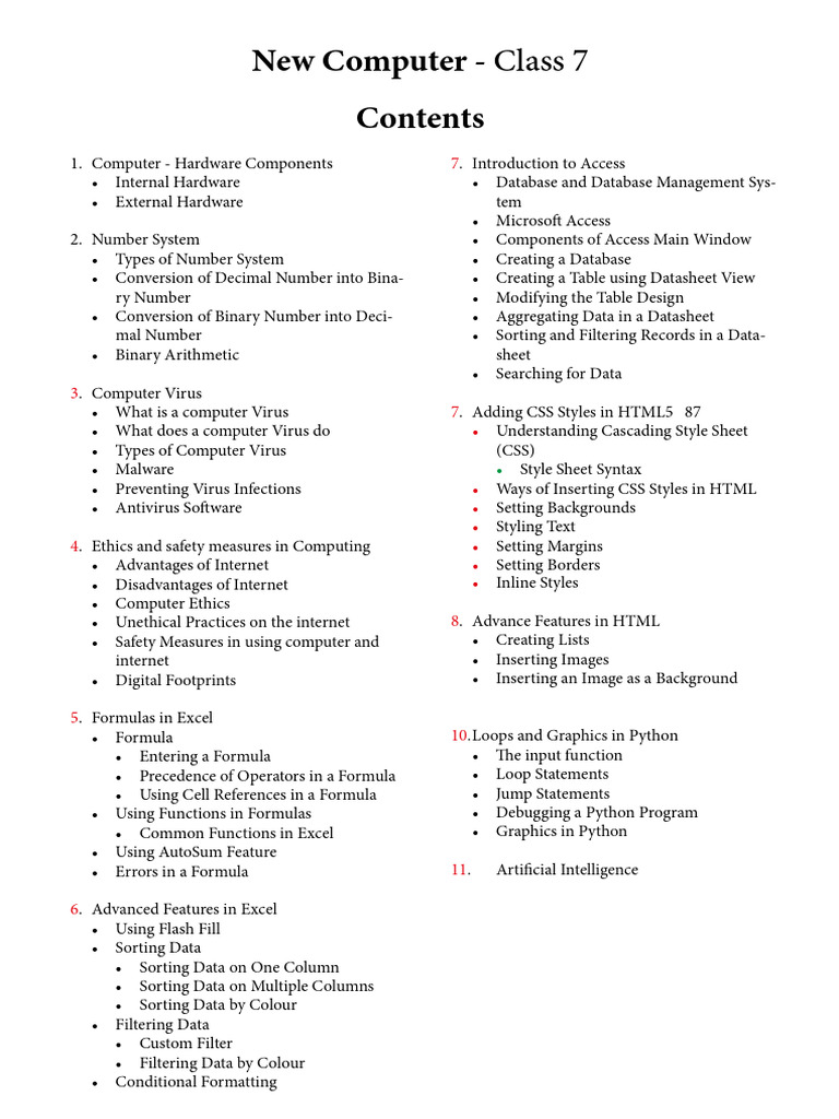 Computer Basics and Advanced Topics Guide | PDF | Microsoft Excel ...