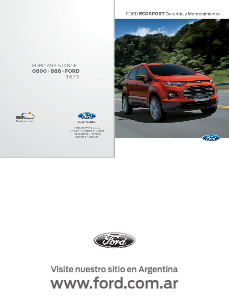 Manual Gar Ecosport 2017-04-1 | PDF | Gasolina | Lubricante