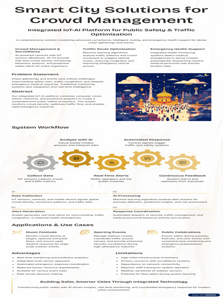Smart City Crowd Management Solutions | PDF | Internet Of Things | Traffic