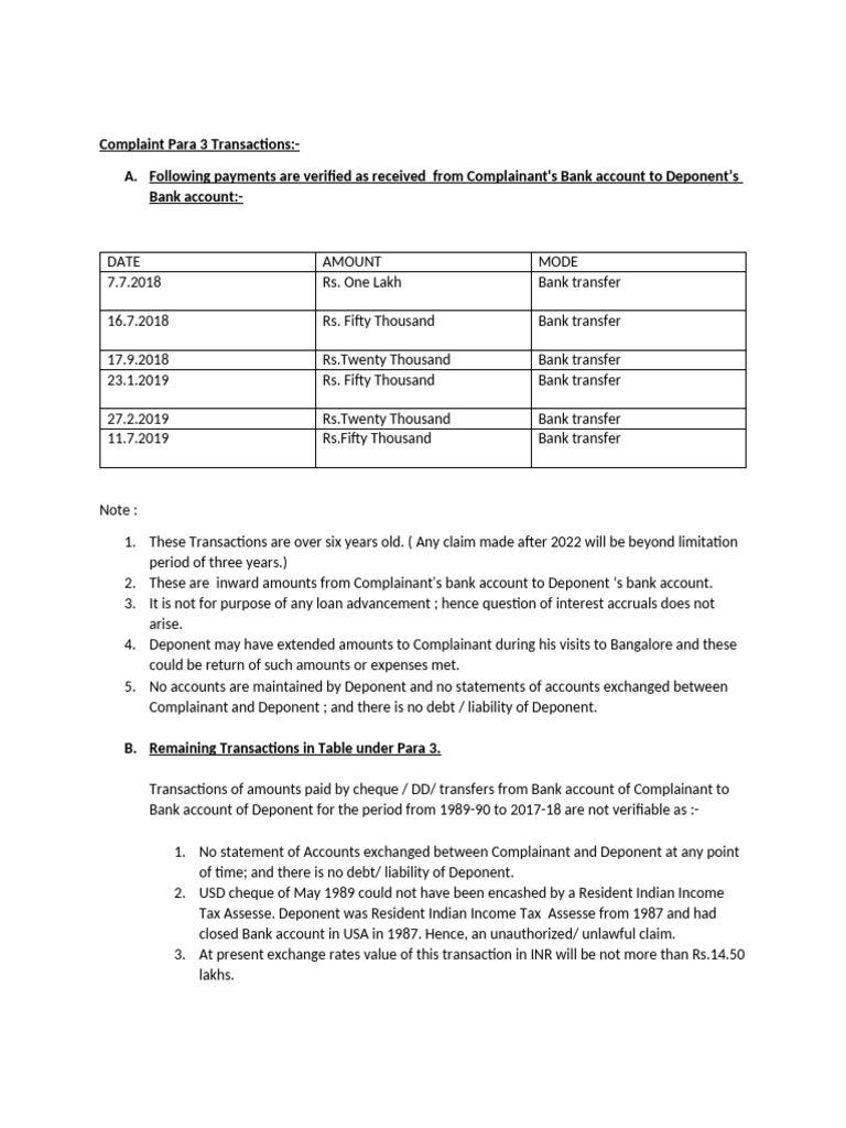 Bank Transactions Verification Summary | PDF | Banks | Debt