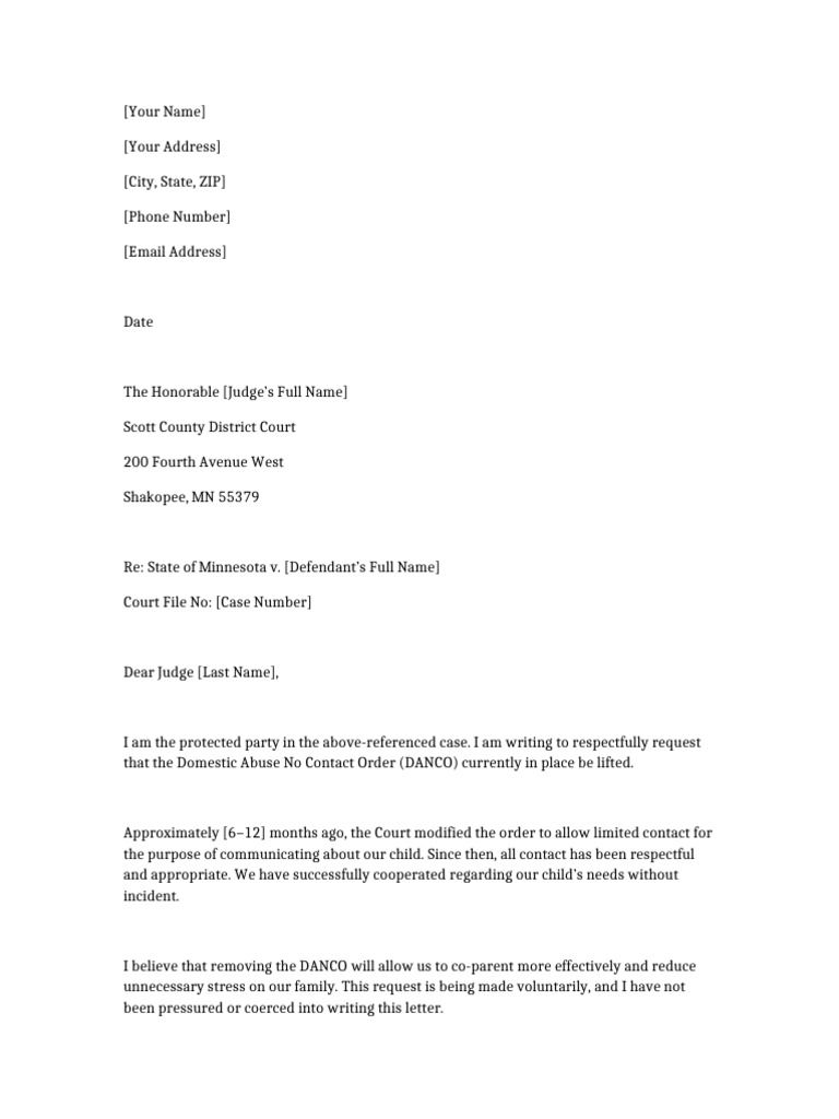 Letter1 Judge Short | PDF