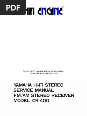 Yamaha CR-400 Service | PDF