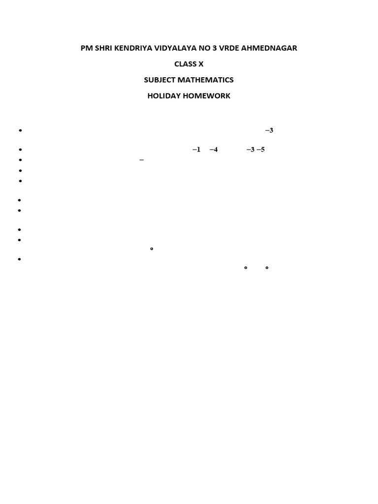 Class X Math | PDF