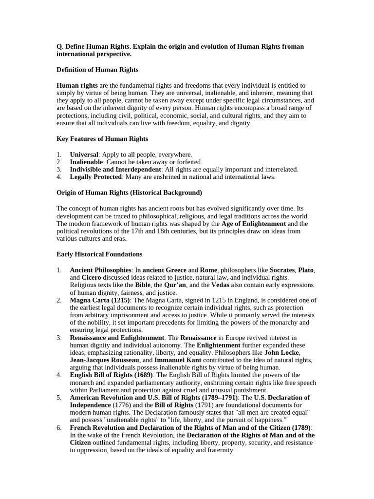 Human Rights: Origins and Global Evolution | PDF | Human Rights | Liberty