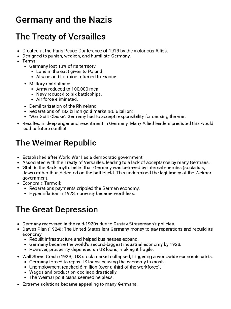 Rise of the Nazis and Germany's Turmoil | PDF | Nazi Germany | Adolf Hitler
