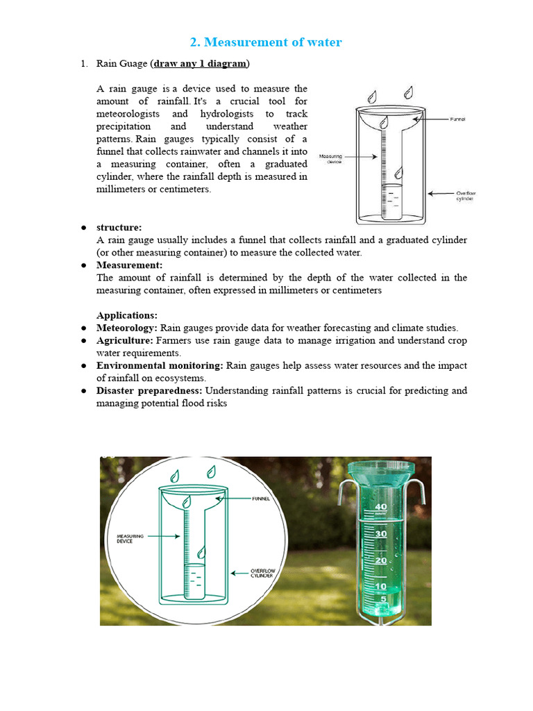 2 Measurement of Water | PDF | Rain | Discharge (Hydrology)