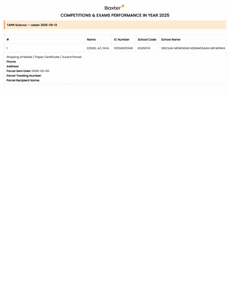 Student Results | PDF