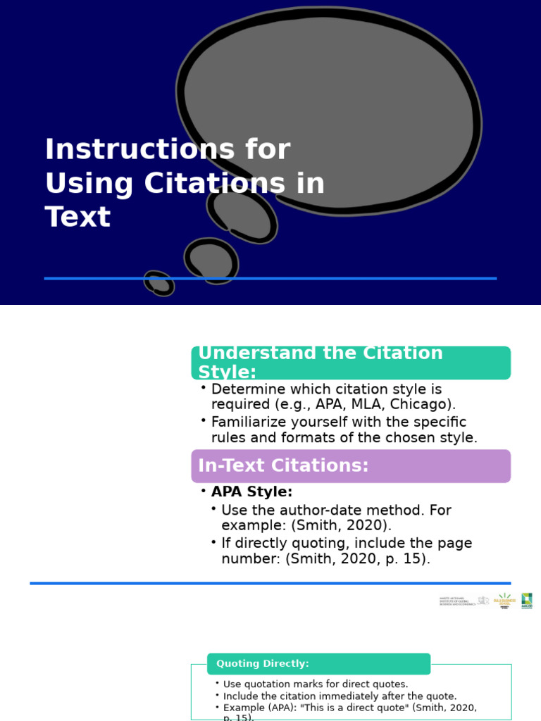 Citation Instructions | PDF