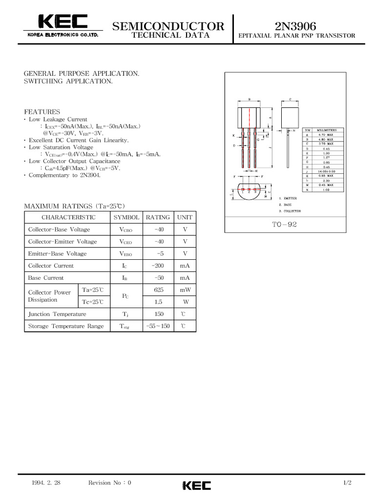 2N3906 | PDF