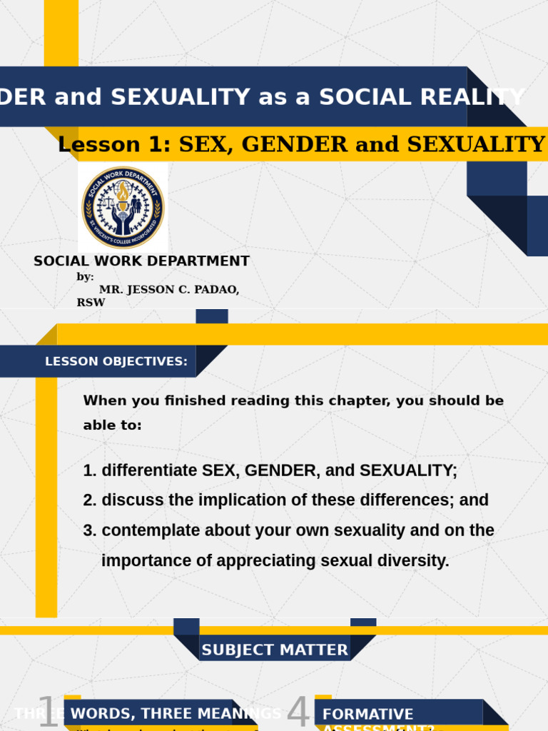 Understanding Sex, Gender, and Sexuality | PDF | Gender | Gender Studies