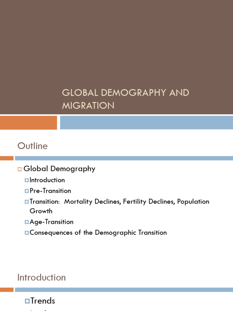 Global Demography and Migration Trends | PDF | Human Migration | Demography