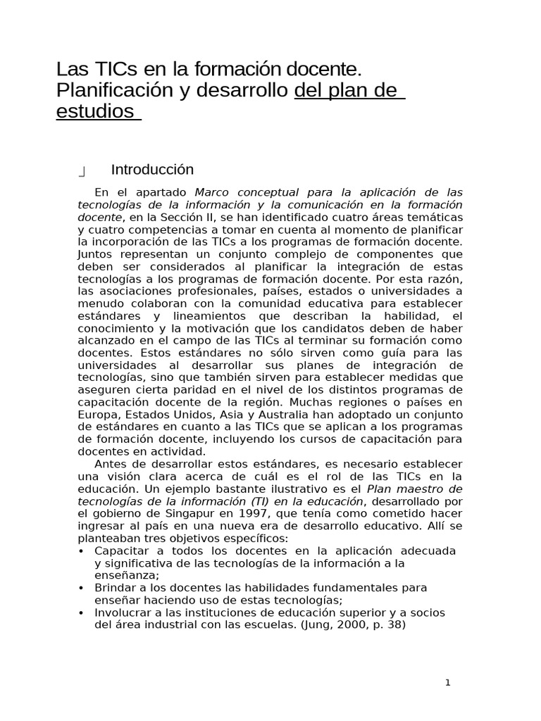 Capitulo III - Las TIC y La Formacion Docente. Libro - Guia | PDF ...