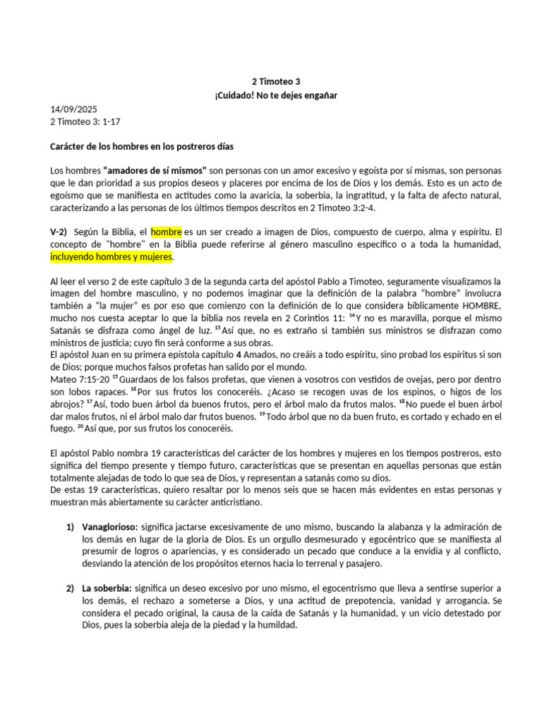 Significado bíblico de la fatuidad | PDF | Pecado | Orgullo