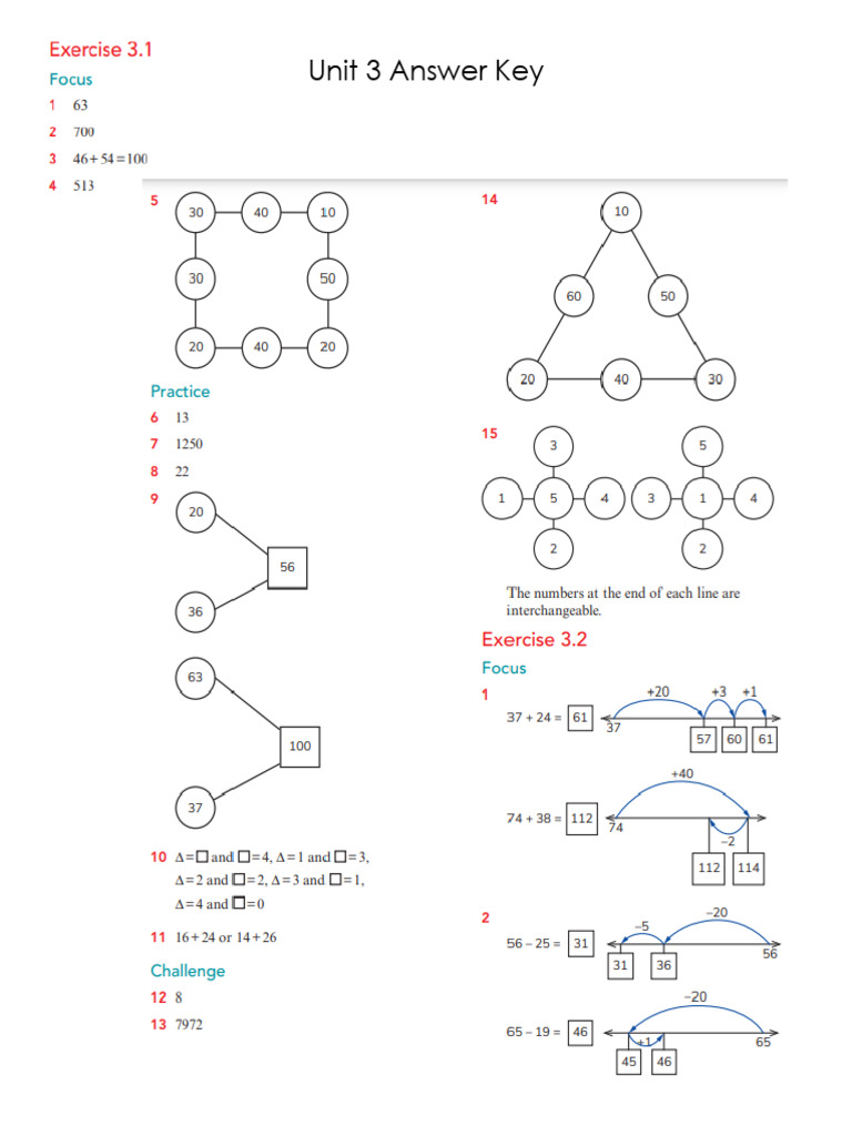 Unit 3 Answer Key | PDF