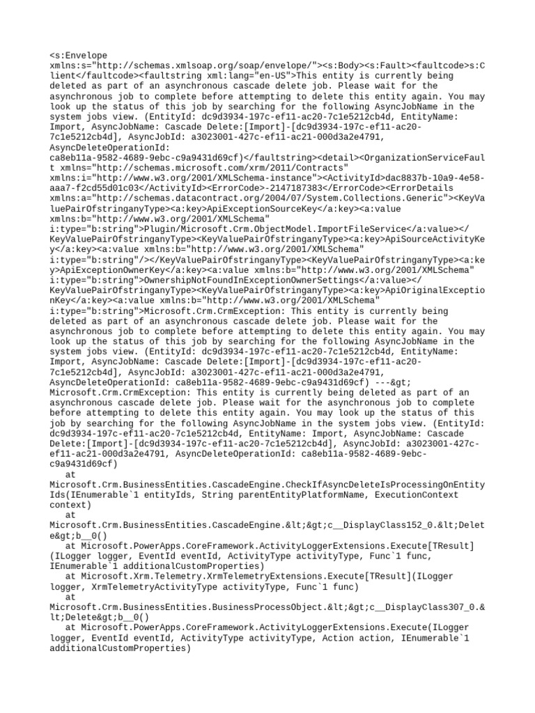 Async Cascade Delete Error Message | PDF | Computer Programming