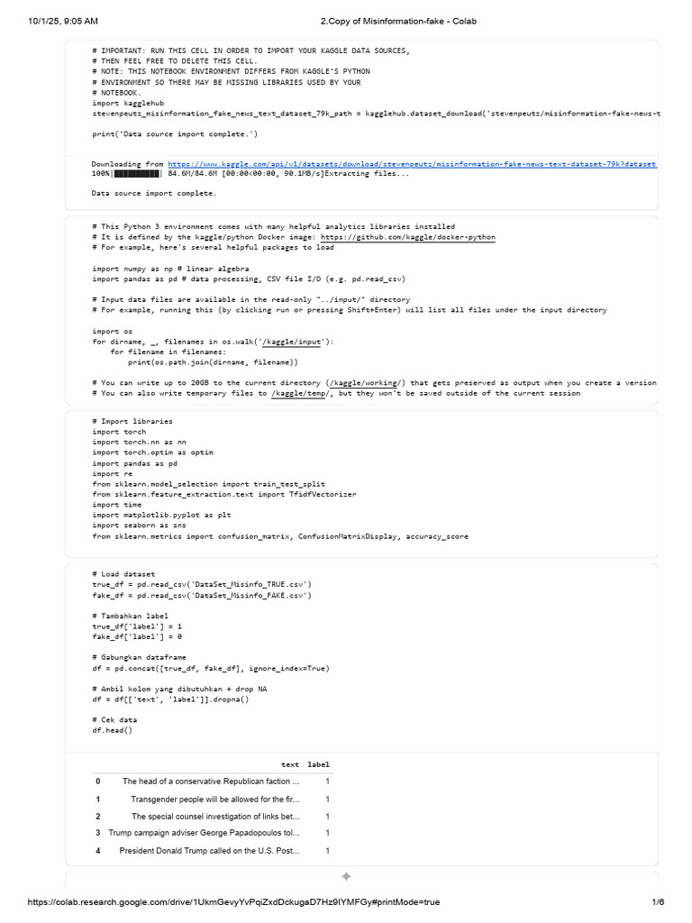 Fake News Detection with PyTorch | PDF | Computer Programming | Computing