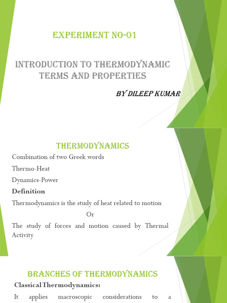 Introduction to Thermodynamic Concepts | PDF | Thermodynamics | System