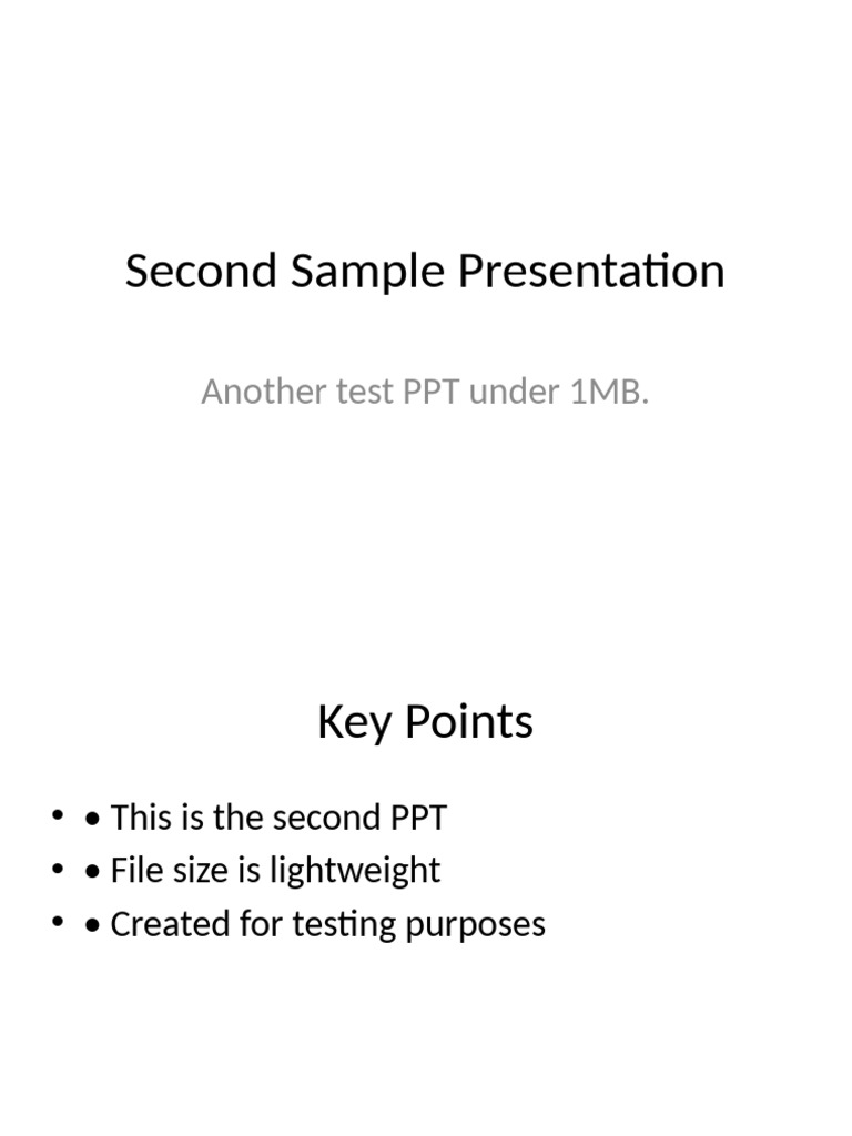 Sample Presentation 2 | PDF