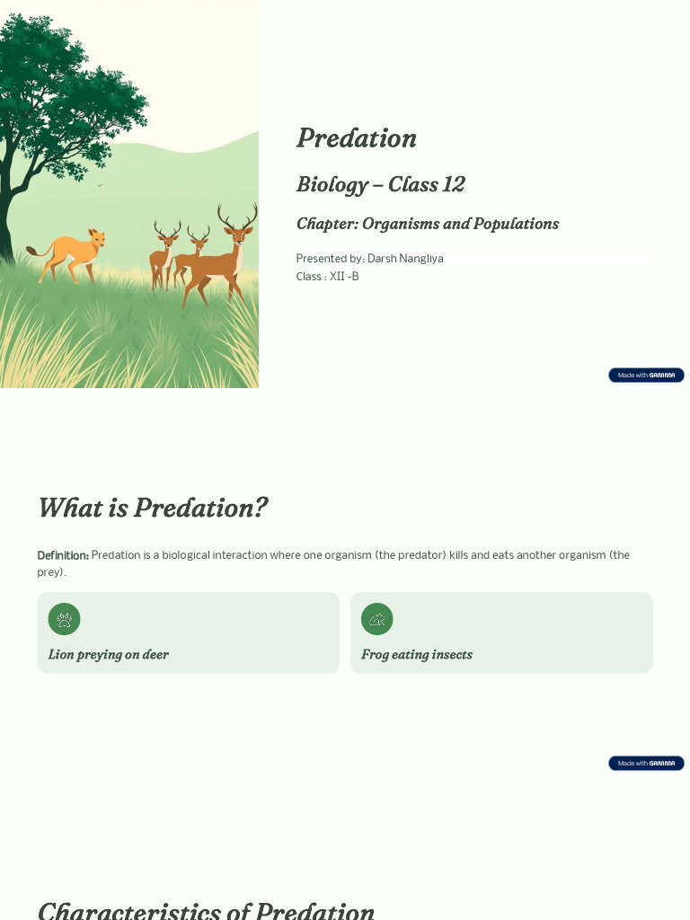 Understanding Predation in Biology | PDF | Predation | Zoology