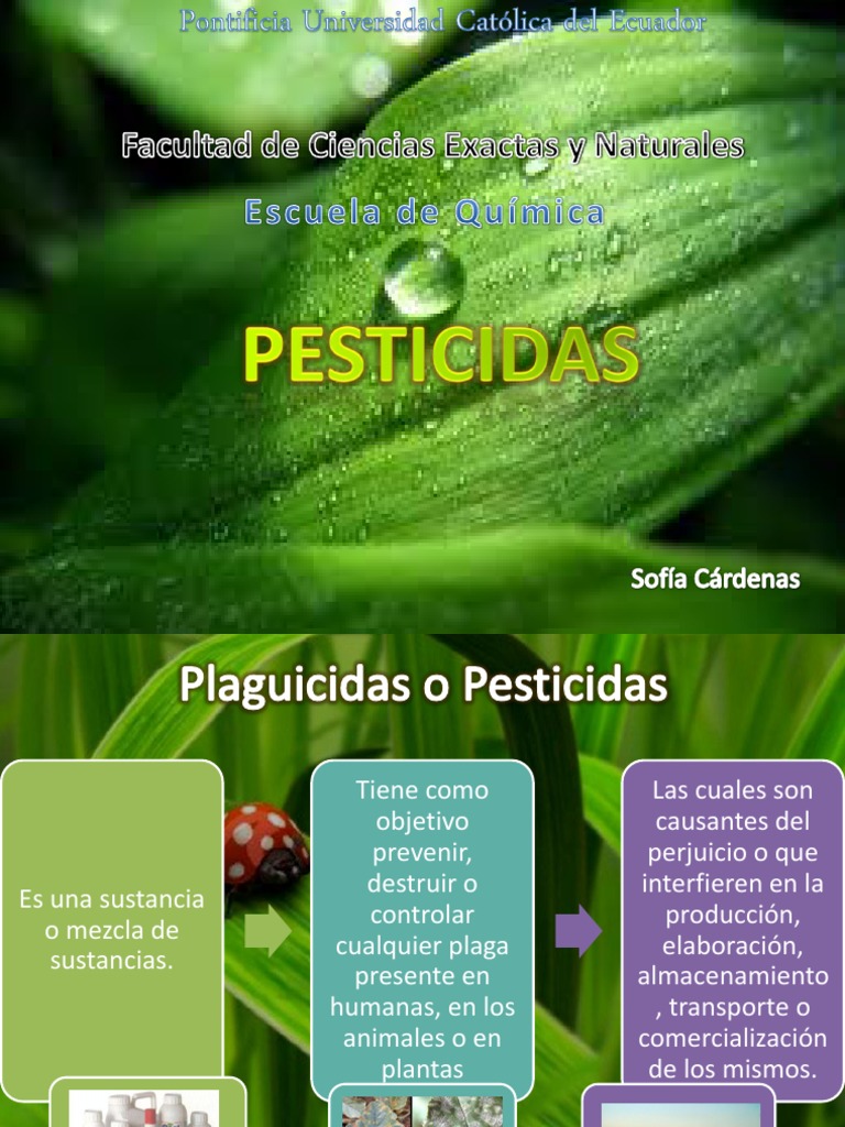 Pesticidas Organoclorados | PDF | Pesticida | Sustancias químicas