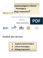 Angustia Epistemológica e Ciência Psicológica