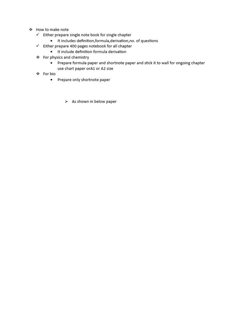 How to Make Effective Study Notes | PDF