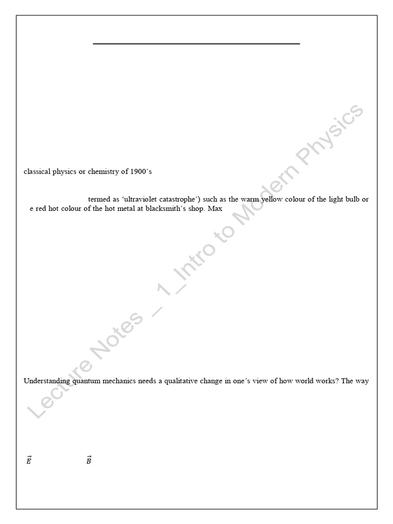 Introduction To Quantum Mechanics | PDF | Photoelectric Effect | Photon