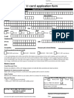 Membership Form Vantage