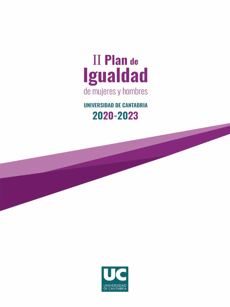 II Plan de Igualdad UC 2020-2023 | PDF | Igualdad de género | Estudios ...